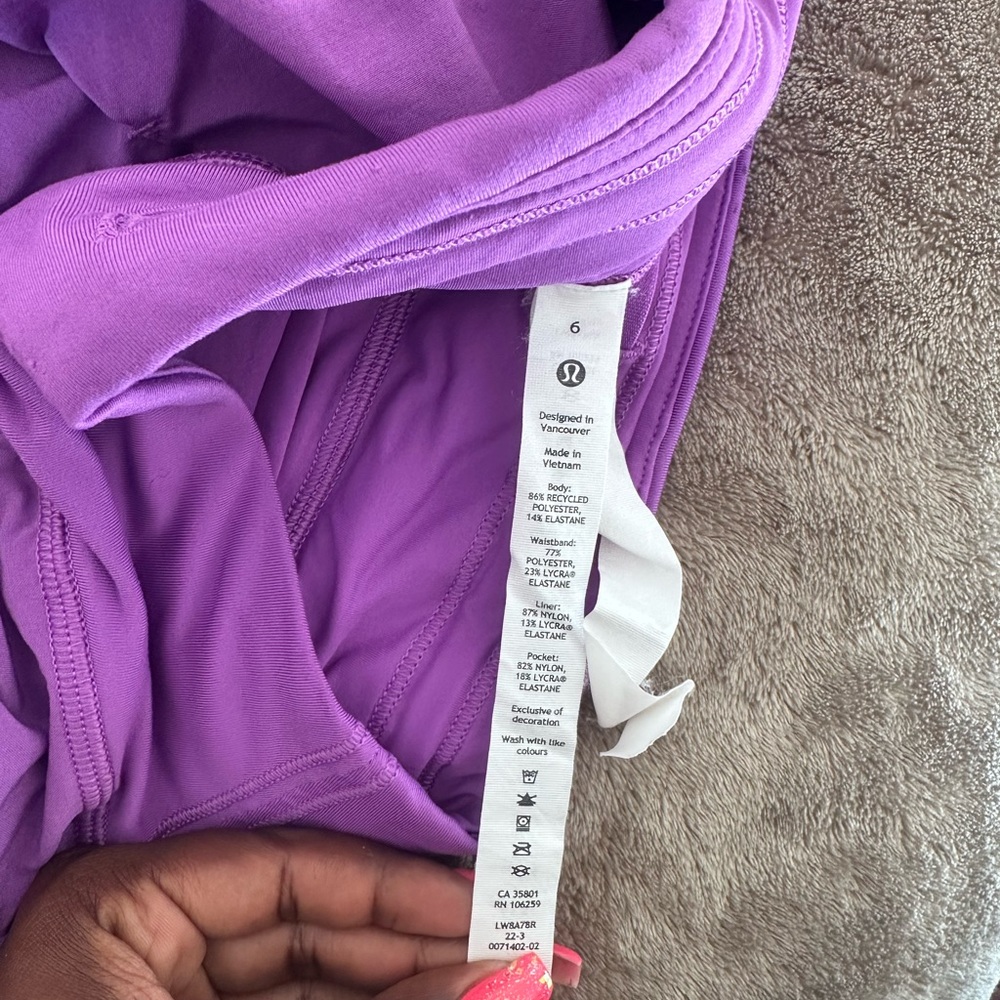 Purple Lululemon skirt high neck align top set - Picture 10 of 10